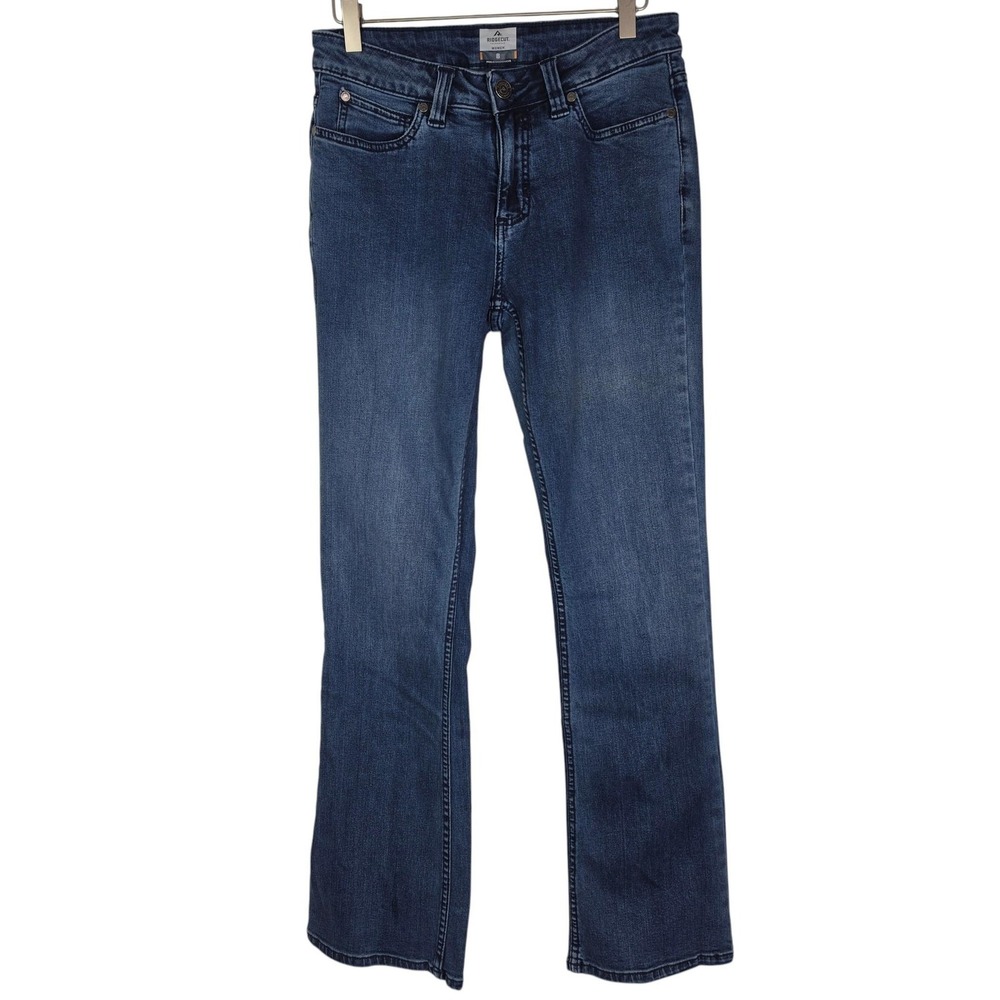 RIDGECUT Toughwear Jeans Womens 8 Blue Mid Rise Bootcut Stretch Denim